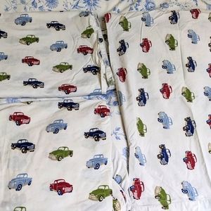Pottery barn kids vintage SHEET SET vintage trucks TWIN